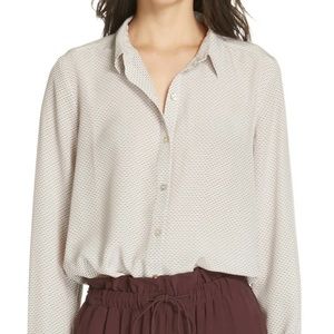 Eileen Fisher Button Down Blouse Small, 100% Silk